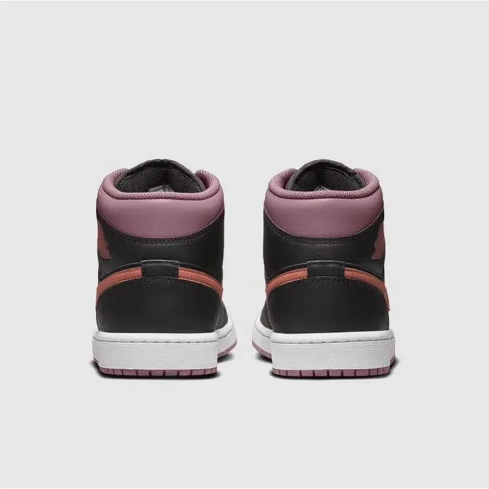 NIKE Men's Air Jordan 1 Mid SE Black Sky J Mauve Shoes Size 10
